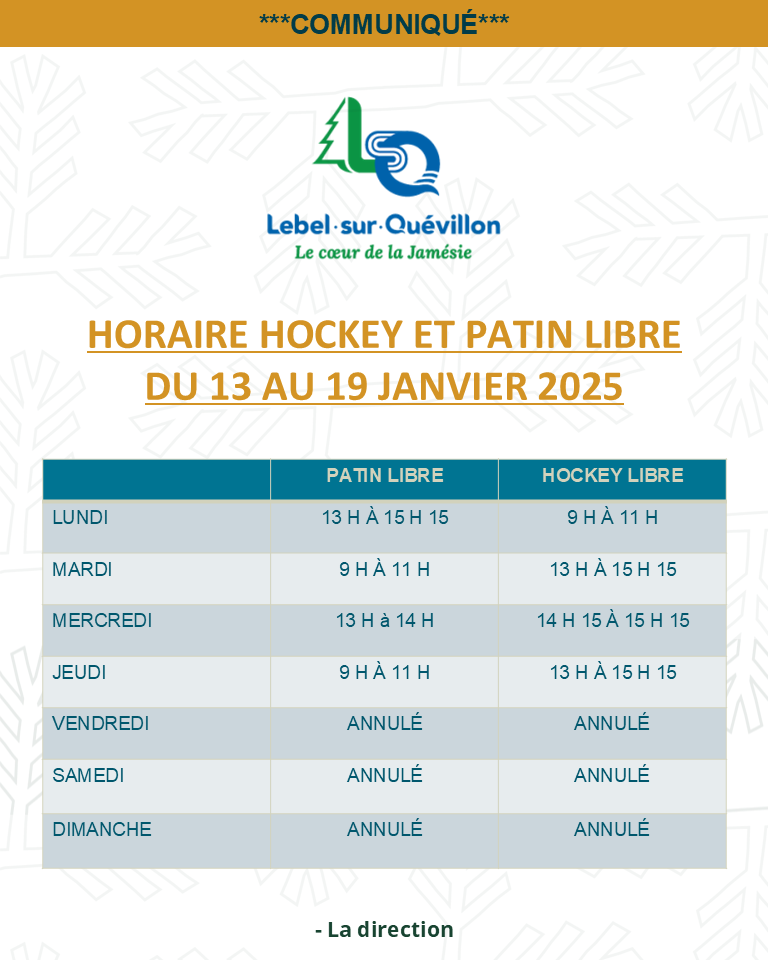 Horaire hockey et patin libre semaine du 13 au 19 janvier 2025 (768x960)