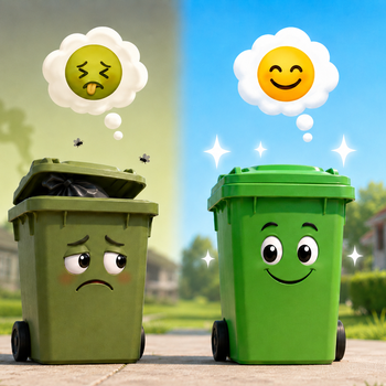 poubelles puante